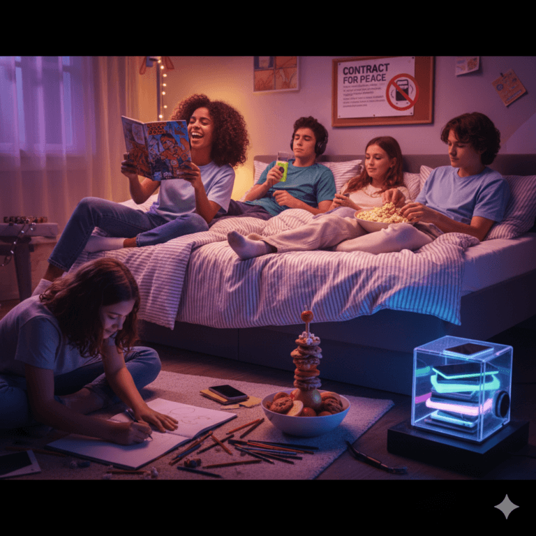 Routine soir sans écran ados