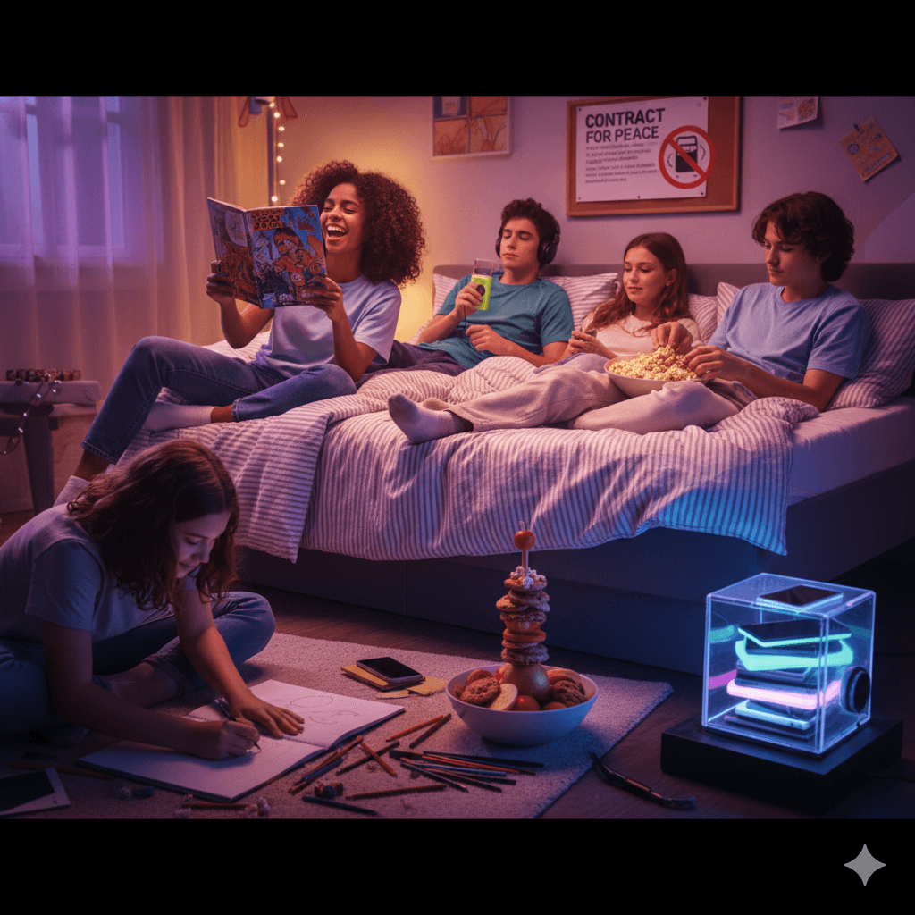 Routine soir sans écran ados