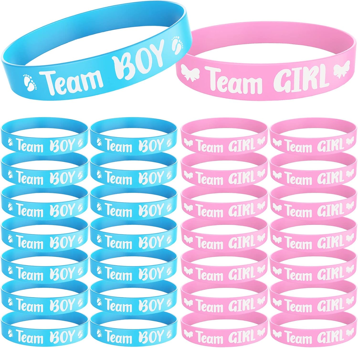 30 Bracelets de Gender Reveal